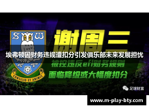 埃弗顿因财务违规遭扣分引发俱乐部未来发展担忧 埃弗顿因财务违规遭扣分引发俱乐部未来发展担忧